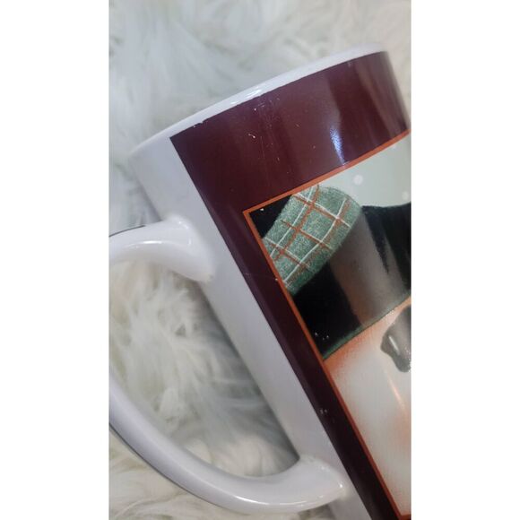 NANTUCKET TALL CHRISTMAS/SNOWMAN COFFEE MUG HOLDS 20 OZ TO THE RIM 6" TALL - Picture 8 of 8